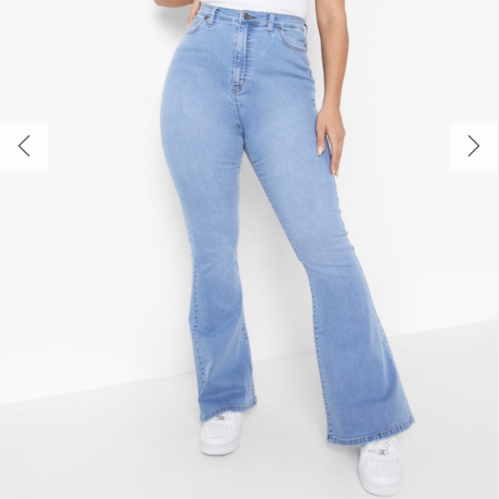 Plus Stretch Denim Flare Jeans